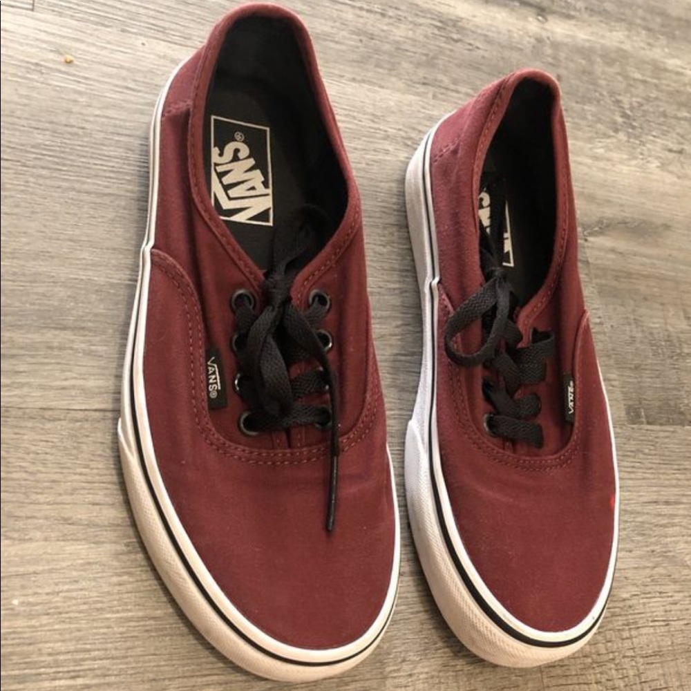 Vans burgundy